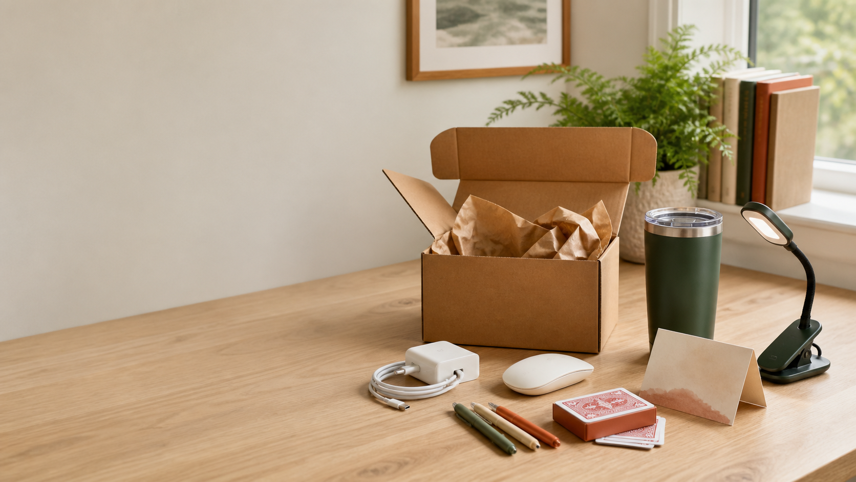 Compact remote coworker gifts ready to ship